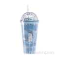 Unicorn Summer Ice Cup với nắp và rơm